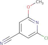 2-chloro-6-methoxypyridine-4-carbonitrile