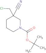 tert-Butyl 3-(chloromethyl)-3-cyanopiperidine-1-carboxylate