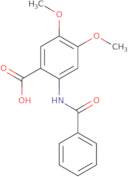 2-Benzamido-4,5-dimethoxybenzoic acid