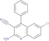 2-Amino-3-cyano-4-phenyl-6-chloroquinoline