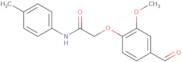 2-(4-Formyl-2-methoxyphenoxy)-N-(4-methylphenyl)acetamide