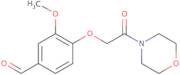 3-Methoxy-4-(2-morpholin-4-yl-2-oxoethoxy)benzaldehyde