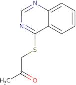 1-(Quinazolin-4-ylsulfanyl)propan-2-one