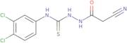 2-Cyano-N-{[(3,4-dichlorophenyl)carbamothioyl]amino}acetamide