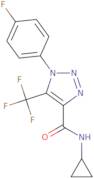 N-Cyclopropyl-1-(4-fluorophenyl)-5-(trifluoromethyl)-1H-1,2,3-triazole-4-carboxamide