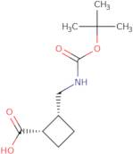 rac-(1R,2S)-2-({[(tert-Butoxy)carbonyl]amino}methyl)cyclobutane-1-carboxylic acid