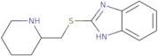2-{[(Piperidin-2-yl)methyl]sulfanyl}-1H-1,3-benzodiazole