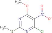 4-chloro-6-methoxy-2-(methylsulfanyl)-5-nitropyrimidine