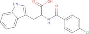 2-[(4-Chlorophenyl)formamido]-3-(1H-indol-3-yl)propanoic acid