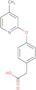 2-(4-((4-Methylpyridin-2-yl)oxy)phenyl)acetic acid