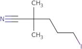 5-Iodo-2,2-dimethylpentanenitrile