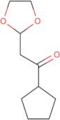 1-Cyclopentyl-2-(1,3-dioxolan-2-yl)-ethanone