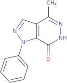 4-Methyl-1-phenyl-1,6-dihydro-7H-pyrazolo[3,4-d]pyridazin-7-one