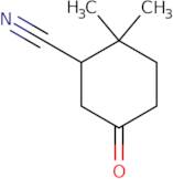 2,2-Dimethyl-5-oxo-cyclohexanecarbonitrile