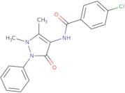 N-(2,3-Dimethyl-5-oxo-1-phenyl(3-pyrazolin-4-yl))(4-chlorophenyl)formamide