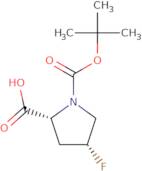 (2R,4R)-1-(tert-Butoxycarbonyl)-4-fluoropyrrolidine-2-carboxylic acid