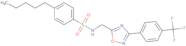 4-Pentyl-N-({3-[4-(trifluoromethyl)phenyl]-1,2,4-oxadiazol-5-yl}methyl)benzene-1-sulfonamide