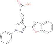 (2E)-3-[3-(1-Benzofuran-2-yl)-1-phenyl-1H-pyrazol-4-yl]prop-2-enoic acid