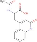 2-acetamido-3-(2-oxo-1,2-dihydroquinolin-4-yl)propanoic acid