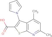 4,6-Dimethyl-3-(1H-pyrrol-1-yl)thieno[2,3-b]pyridine-2-carboxylic acid