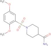 1-((2,5-Dimethoxyphenyl)sulfonyl)piperidine-4-carboxamide