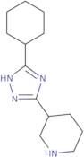 3-(5-Cyclohexyl-1H-1,2,4-triazol-3-yl)piperidine