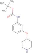 tert-Butyl N-[3-(piperidin-4-yloxy)phenyl]carbamate