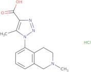 5-Methyl-1-(2-methyl-1,2,3,4-tetrahydroisoquinolin-5-yl)-1H-1,2,3-triazole-4-carboxylic acid hydrochloride