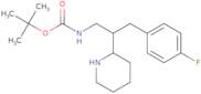 tert-Butyl N-[3-(4-fluorophenyl)-2-(piperidin-2-yl)propyl]carbamate