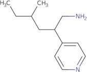 4-Methyl-2-(pyridin-4-yl)hexan-1-amine