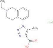 1-(2-Ethyl-1,2,3,4-tetrahydroisoquinolin-5-yl)-5-methyl-1H-1,2,3-triazole-4-carboxylic acid hydroc…