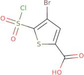 4-Bromo-5-(chlorosulfonyl)thiophene-2-carboxylic acid