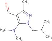 5-(Dimethylamino)-3-methyl-1-(2-methylpropyl)-1H-pyrazole-4-carbaldehyde