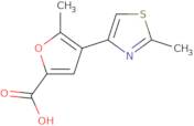 5-Methyl-4-(2-methyl-1,3-thiazol-4-yl)furan-2-carboxylic acid