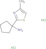 1-(4-Methyl-1,3-thiazol-2-yl)cyclopentan-1-amine dihydrochloride