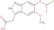 2-[6-(Difluoromethoxy)-5-methoxy-1H-indazol-3-yl]acetic acid