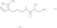 3-Amino-2-methyl-N-[3-(3-methyl-1H-pyrazol-4-yl)propyl]propanamide dihydrochloride