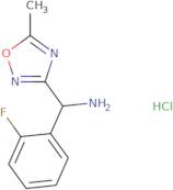 1-(2-Fluorophenyl)-1-(5-methyl-1,2,4-oxadiazol-3-yl)methanamine hydrochloride