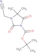 tert-Butyl 3-(cyanomethyl)-4,4-dimethyl-2,5-dioxoimidazolidine-1-carboxylate