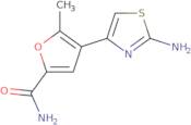 4-(2-Amino-1,3-thiazol-4-yl)-5-methylfuran-2-carboxamide