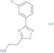 2-[3-(3-Chlorophenyl)-1,2,4-oxadiazol-5-yl]ethan-1-amine hydrochloride