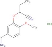 2-[5-(Aminomethyl)-2-methoxyphenoxy]butanenitrile hydrochloride