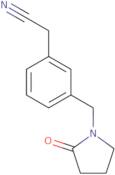 2-{3-[(2-Oxopyrrolidin-1-yl)methyl]phenyl}acetonitrile