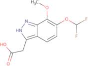 2-[6-(Difluoromethoxy)-7-methoxy-1H-indazol-3-yl]acetic acid