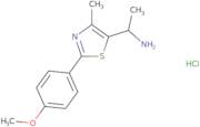 1-[2-(4-Methoxyphenyl)-4-methyl-1,3-thiazol-5-yl]ethan-1-amine hydrochloride