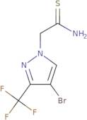 2-[4-Bromo-3-(trifluoromethyl)-1H-pyrazol-1-yl]ethanethioamide