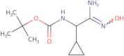 tert-Butyl N-[cyclopropyl(N'-hydroxycarbamimidoyl)methyl]carbamate