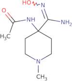 N-[4-(N'-Hydroxycarbamimidoyl)-1-methylpiperidin-4-yl]acetamide