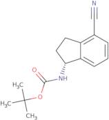 (1S)-1-(Boc-amino)-4-cyano-2,3-dihydro-1H-inden