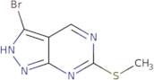 3-bromo-6-(methylthio)-1h-pyrazolo[3,4-d]pyrimidine